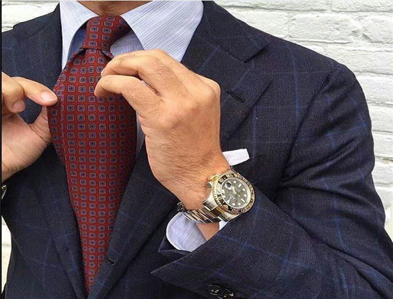 Fashion Modern Checked Worsted Wool Suiting Fabric