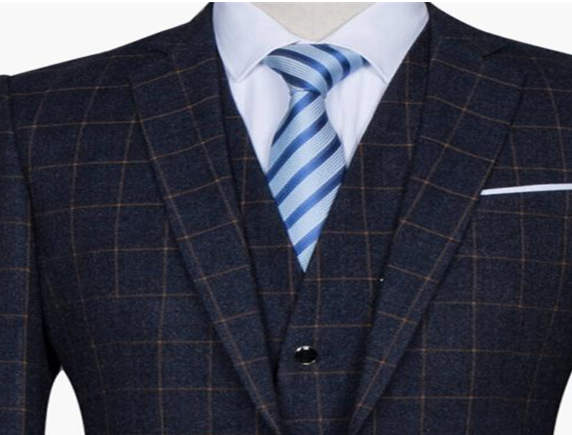 Fashion Modern Checked Worsted Wool Suiting Fabric Fashion Modern Checked Worsted Wool Suiting Fabric